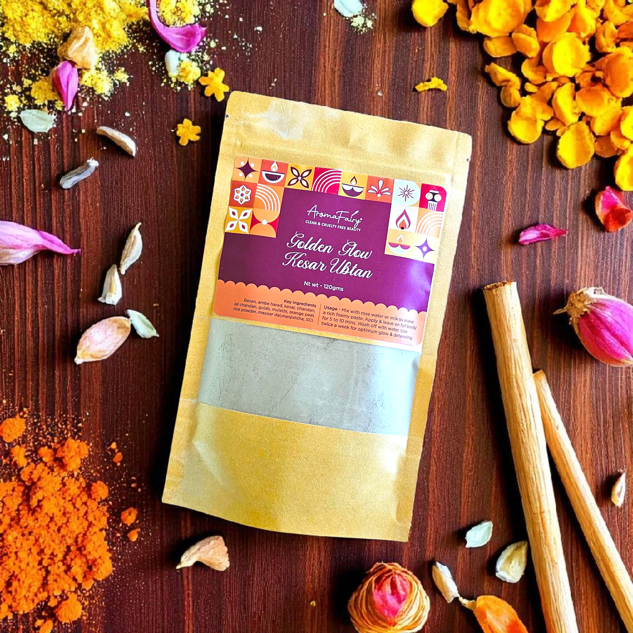 Golden Glow Foaming Kesar Ubtan