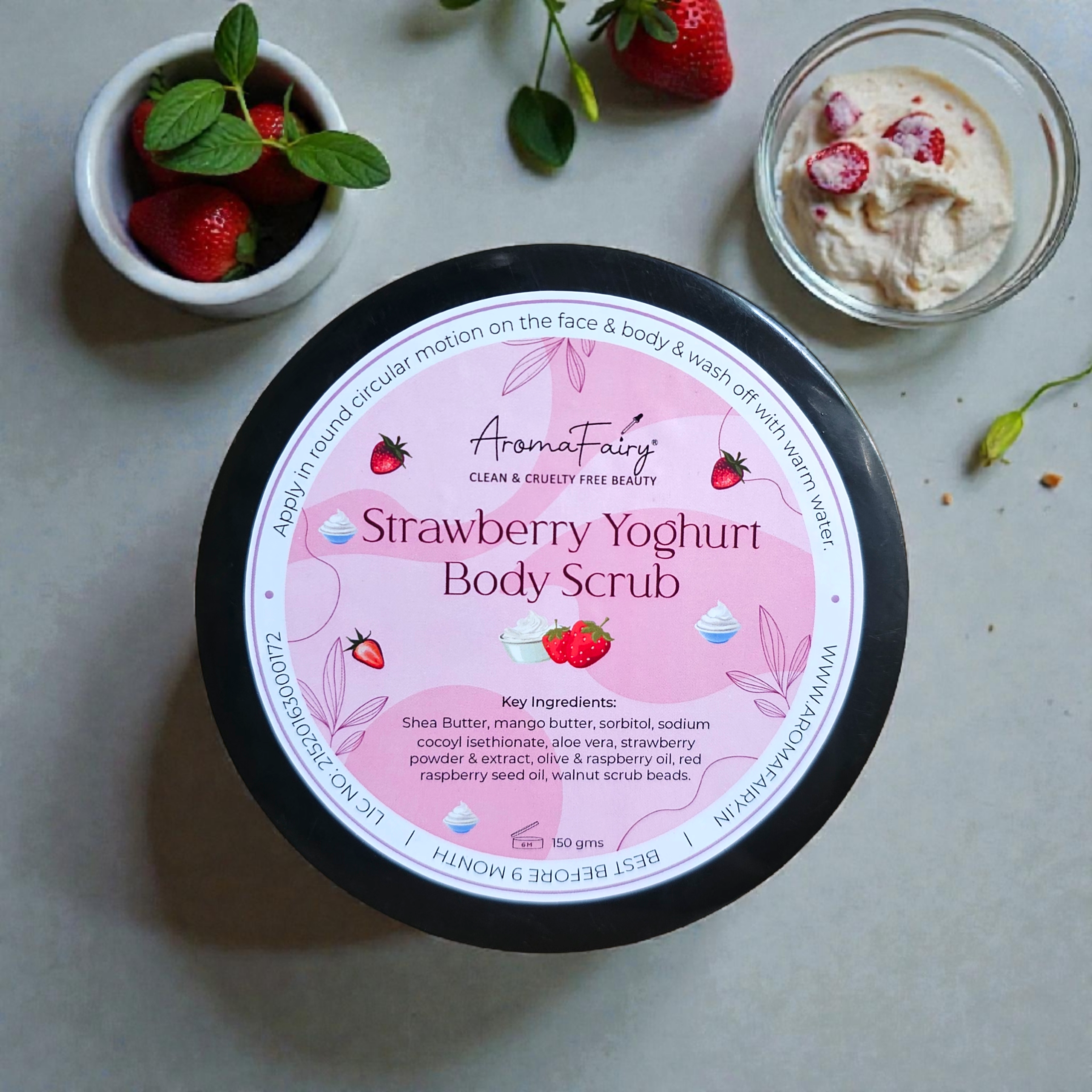 Strawberry Yoghurt Body Scrub