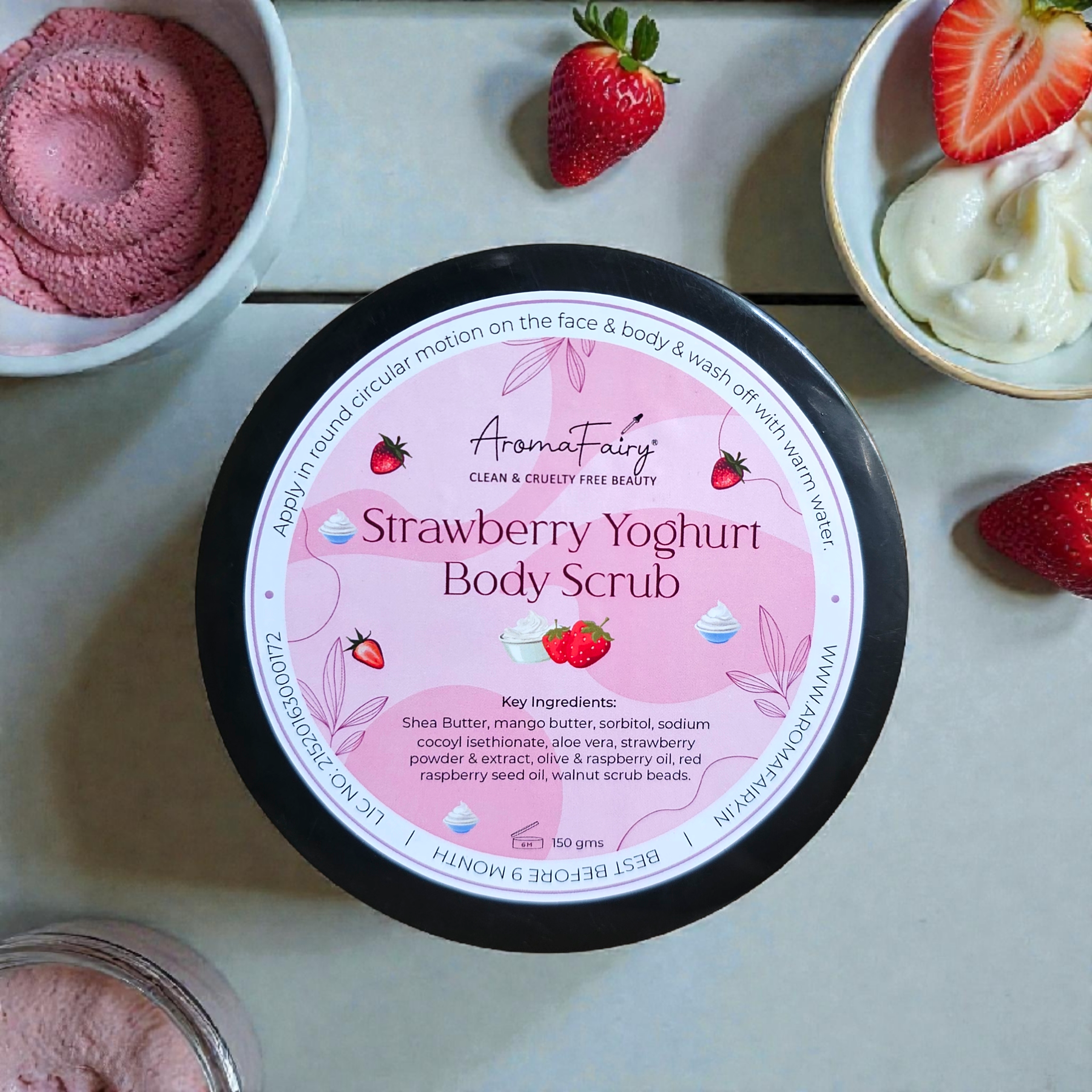 Strawberry Yoghurt Body Scrub