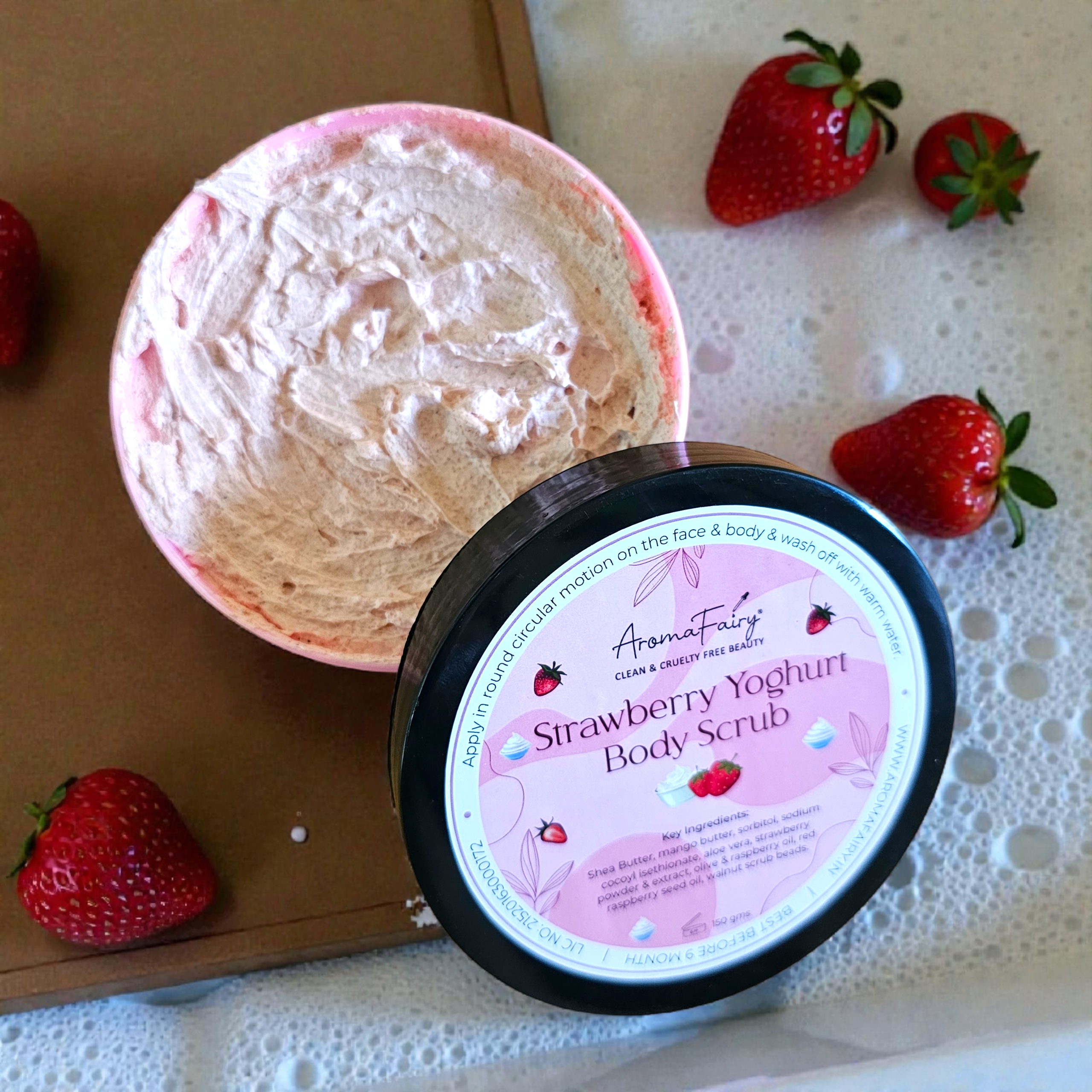 Strawberry Yoghurt Body Scrub