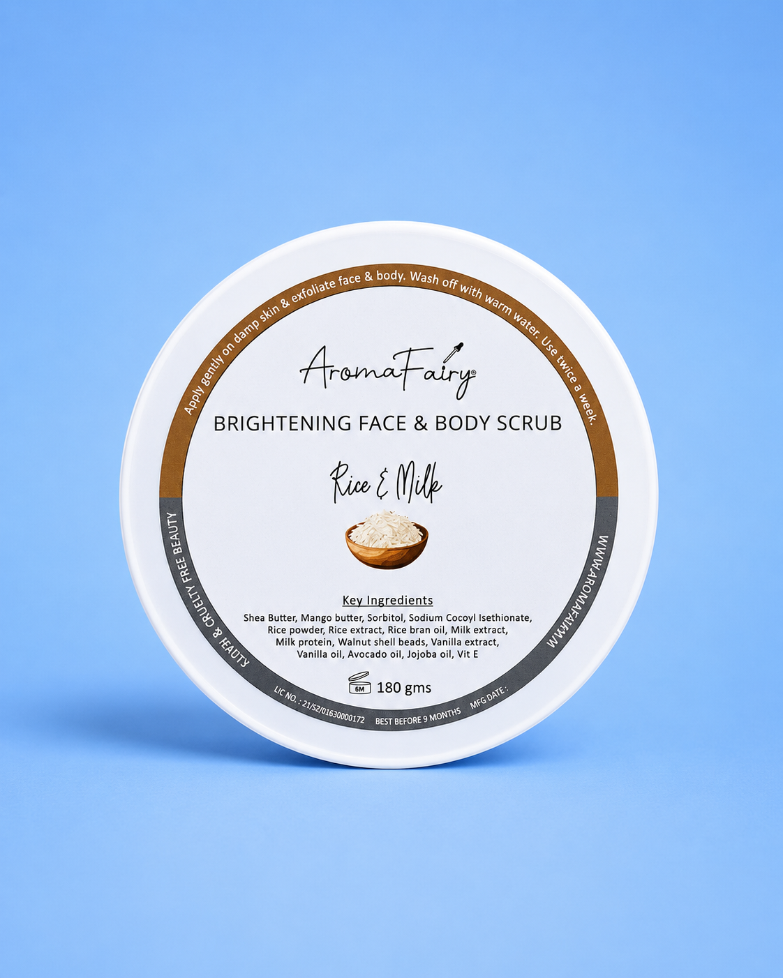 Rice & Milk Brightening Face & Body Scrub