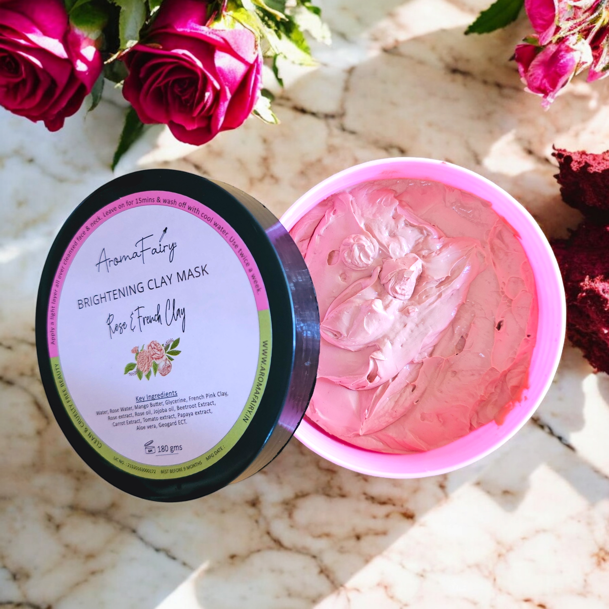 Rose & French Pink Clay Brightening Mask