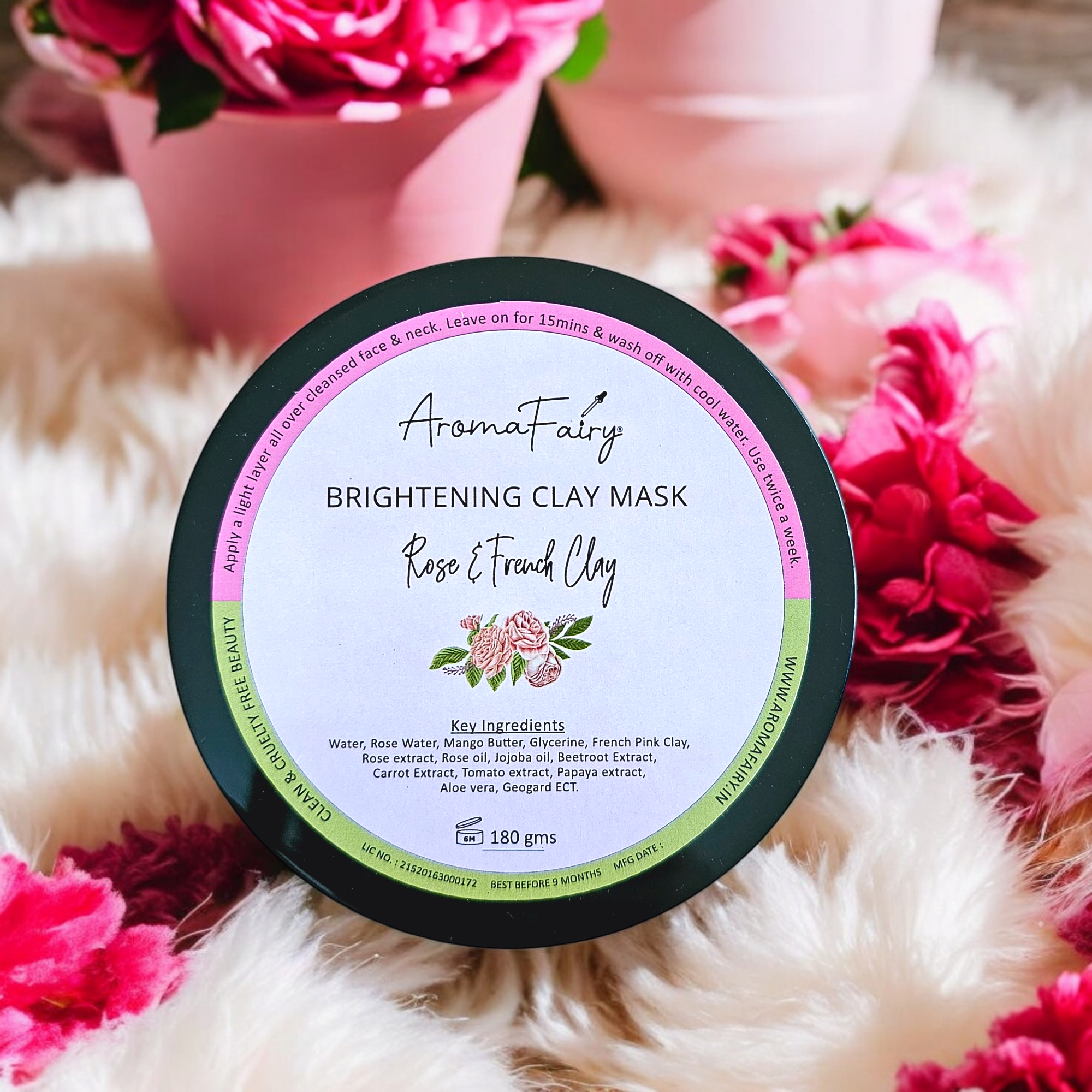 Rose & French Pink Clay Brightening Mask