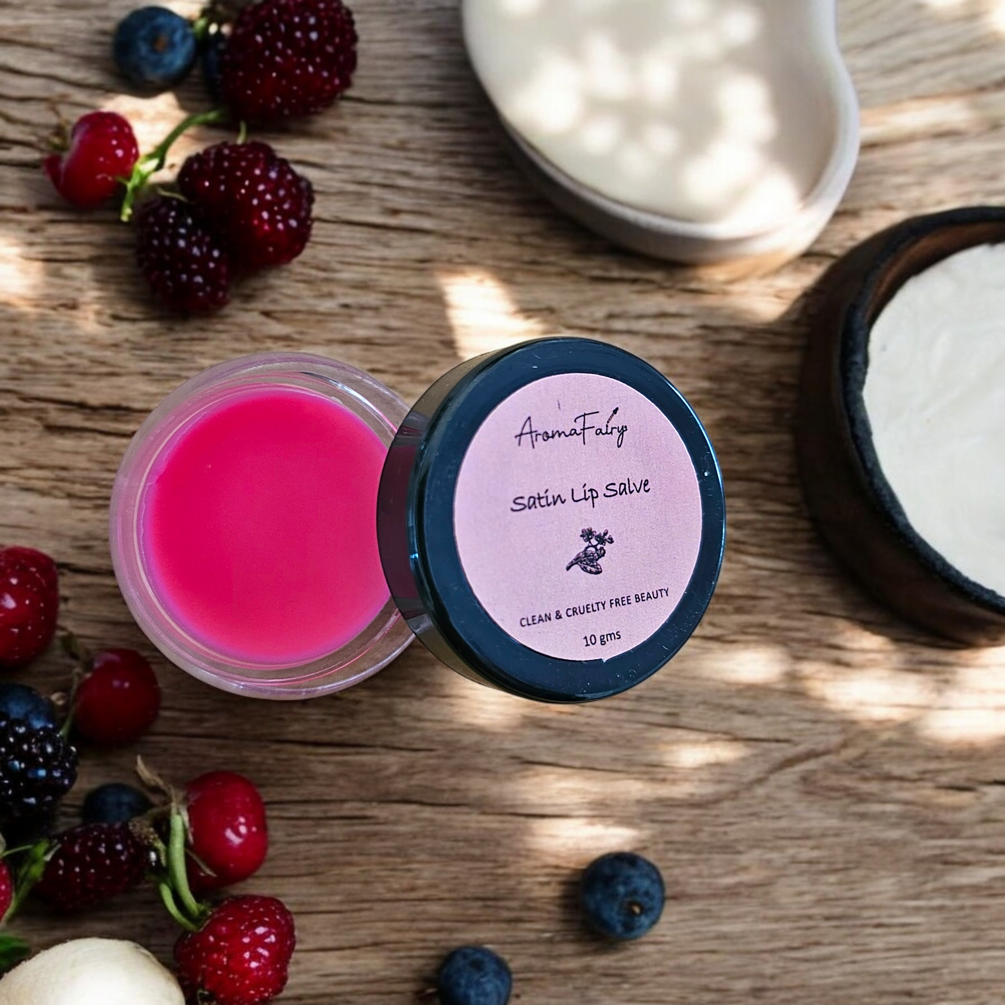Satin Lip Salve / Lip Balm - Mixed Berry Tint
