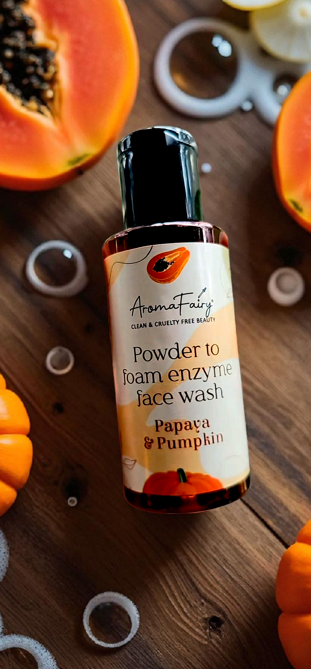 Papaya & Pumpkin Powder to Foam Enzyme Face Wash